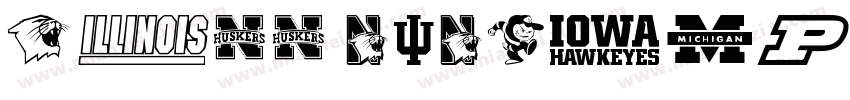 NCAA Memphis Tigers字体转换